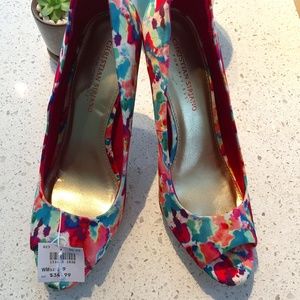 Christian Siriano Open-Toed Heels